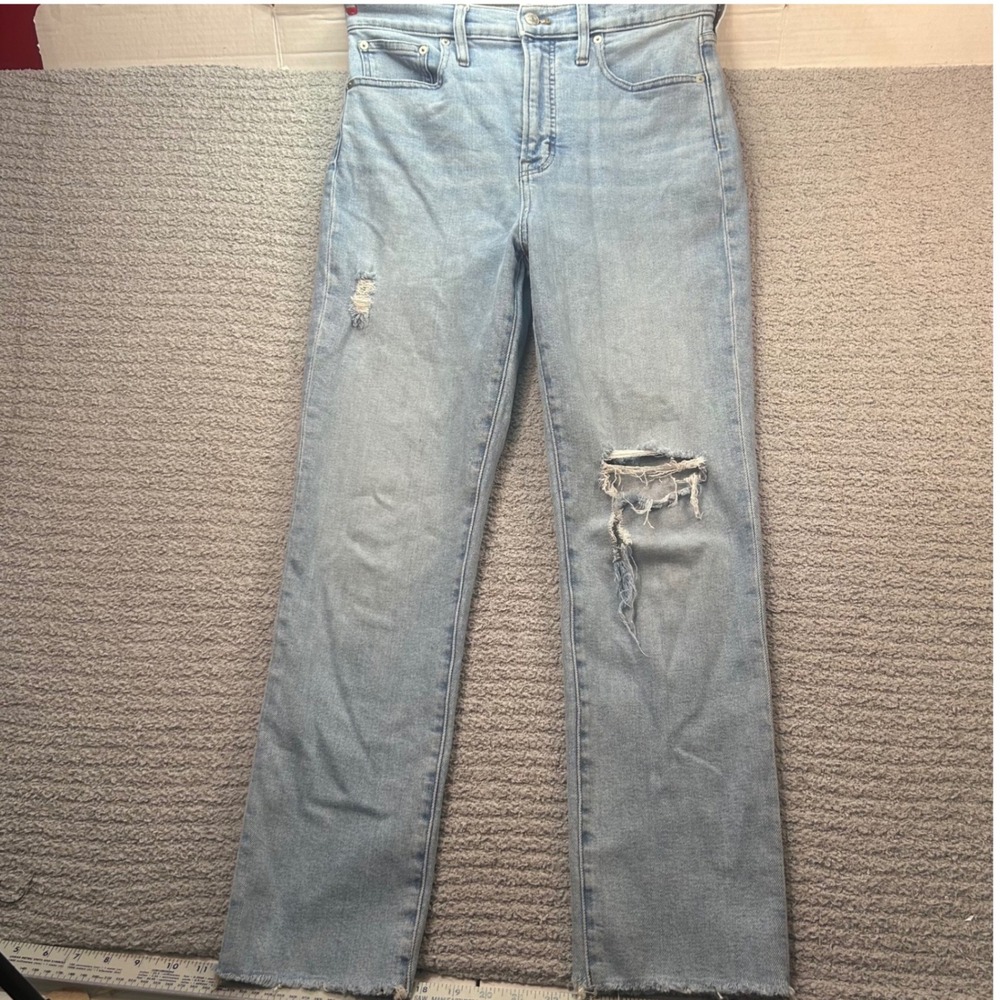 Madewell The Perfect Vintage Jean Distressed‎ Light Wash 28 90s Y2K Retro Boho